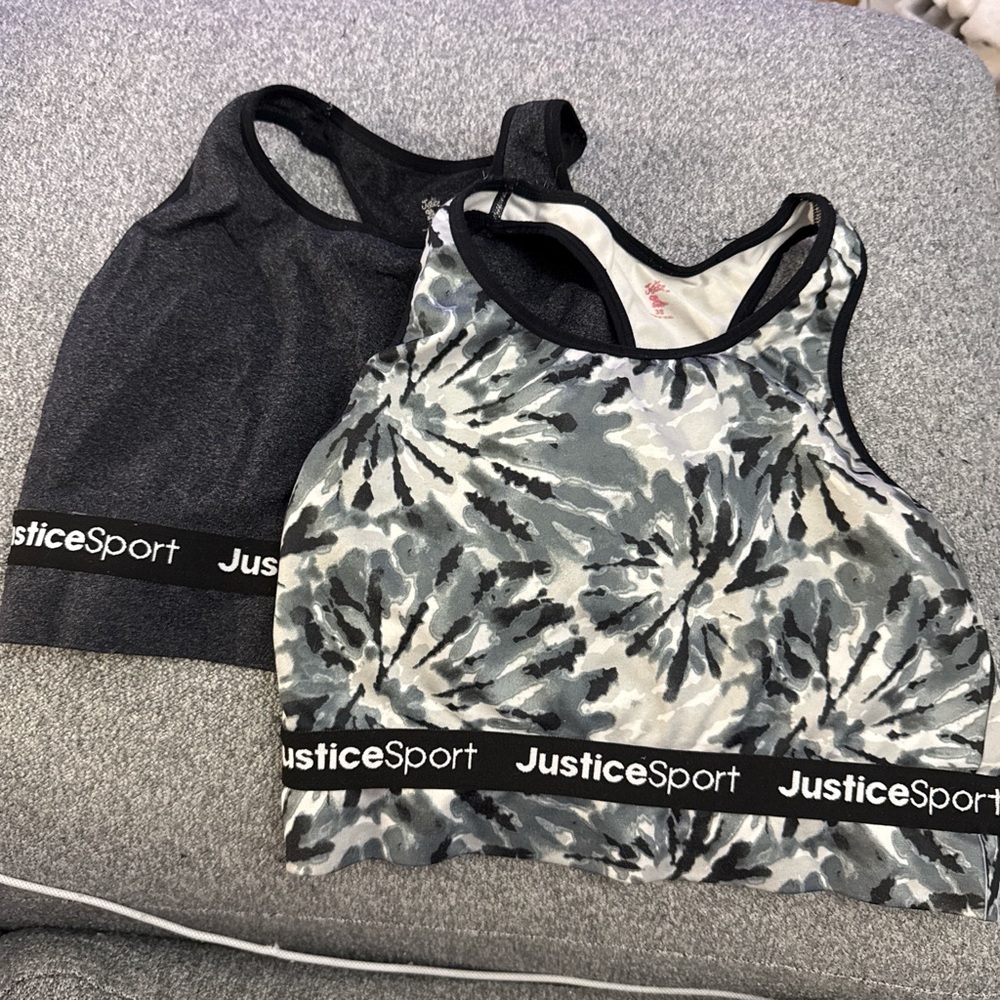Joe Boxer Camouflage and Black Sports Bras